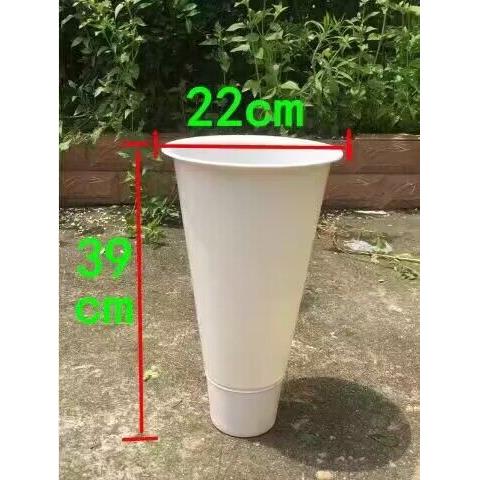 圆形塑料花桶花店鲜花桶加厚耐用花桶家用醒花桶大号插花装水桶