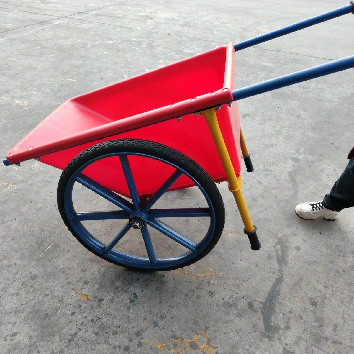 加厚独轮小推车农用单轮两轮工地斗车搬运泥沙垃圾家用建筑手推车