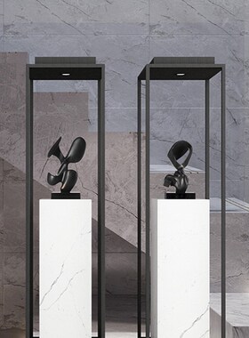 摆件雕塑台大理石底座售楼处酒店大堂会所落地式基座商业装饰摆台