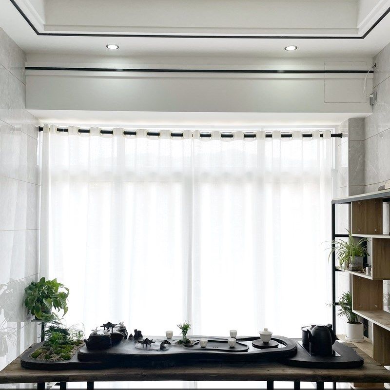 私人订制超大款高端大气乌金石茶盘家用中式雾化茶海流水养鱼茶台