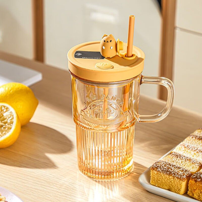 电动搅拌杯玻璃杯新款懒人全自动旋转咖啡杯创意吸管杯办公室水杯,餐饮具,搅拌杯,淘宝优惠券,粉丝福利购,淘宝优惠卷