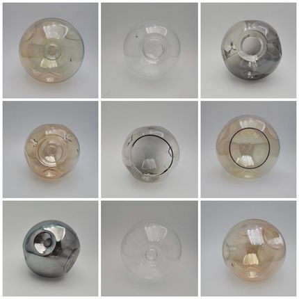 魔豆分子玻璃灯具E27螺口客厅卧室餐厅灯G9牙口透明磨砂圆球灯罩