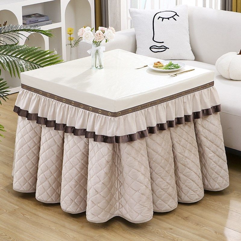 加厚电炉罩防水皮面烤火桌子罩正方形麻将机套桌布电取暖新款加绒,居家布艺,烤火罩,淘宝优惠券,粉丝福利购,淘宝优惠卷