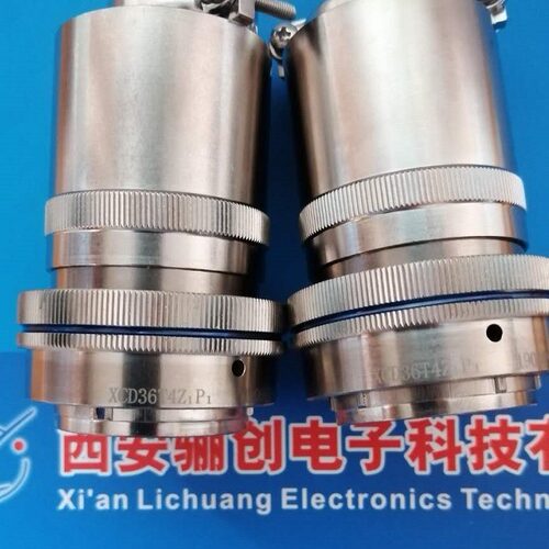 新品插头带尾夹16芯接插件16芯XCD36T16Z1P1+FJDP圆形连接器