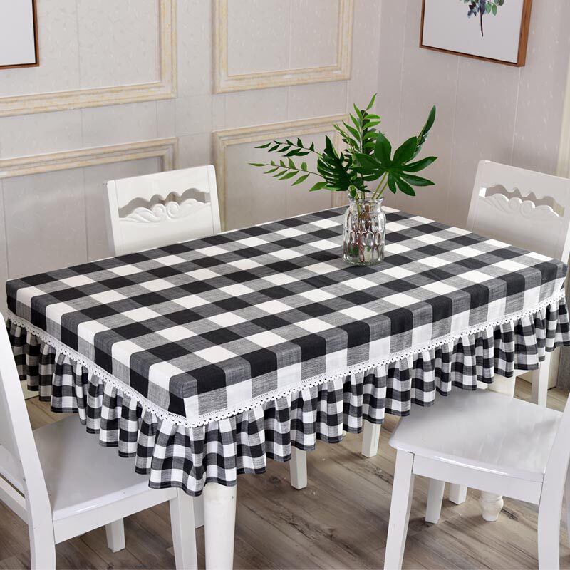 2020年新款桌罩长方形餐桌布棉麻桌子套家用格子茶几套罩桌裙台裙,居家布艺,桌布,淘宝优惠券,粉丝福利购,淘宝优惠卷