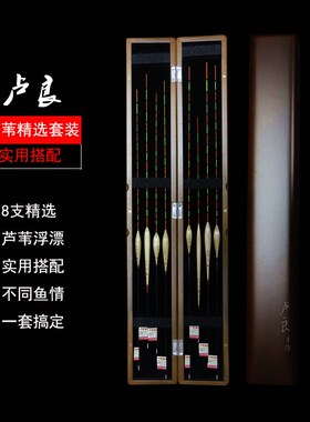 卢良芦苇浮漂鲫鱼漂高灵敏罗非漂芦苇漂加粗醒目行程鱼漂套装全套