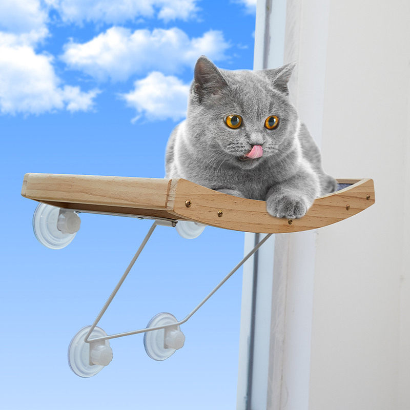 猫床实木猫抓板窗边猫吊挂床吸盘式悬挂猫窝窗台宠物猫架床边挂窝,宠物/宠物食品及用品,猫狗床/躺椅,淘宝优惠券,粉丝福利购,淘宝优惠卷