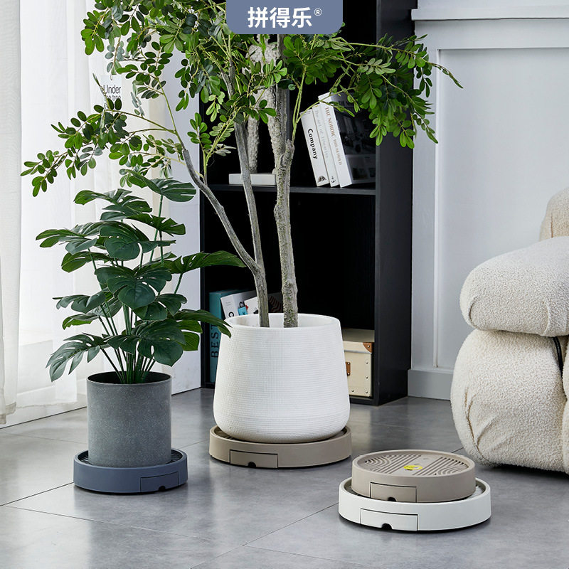 高端花盆托盘加厚可移动圆形花盆接水托盘底座带轮储水高承重透气,鲜花速递/花卉仿真/绿植园艺,花盆,淘宝优惠券,粉丝福利购,淘宝优惠卷