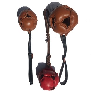 德牧训练牛皮大球马犬训犬球狗狗玩具工作犬训狗装备绳球宠物用品