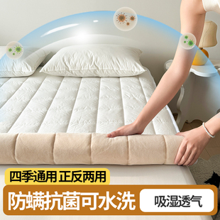 梦蔻全棉两用防螨抗菌软垫床垫上面铺的褥子家用卧室保暖垫被褥子