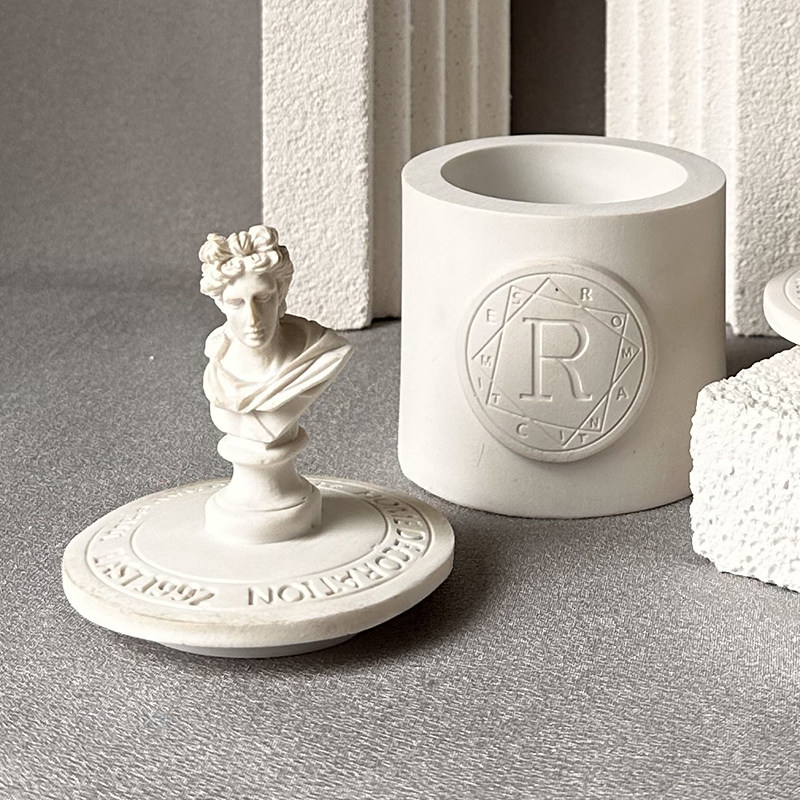 香薰蜡烛杯艺术人像欧式雕塑树脂带盖空杯diy材料圆形盒子可水洗,家居饰品,香薰DIY材料/工具,淘宝优惠券,粉丝福利购,淘宝优惠卷