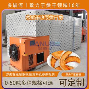 青木瓜乳瓜热泵烘干房 番木瓜清洗切条烘干生产线 木瓜干烘干机