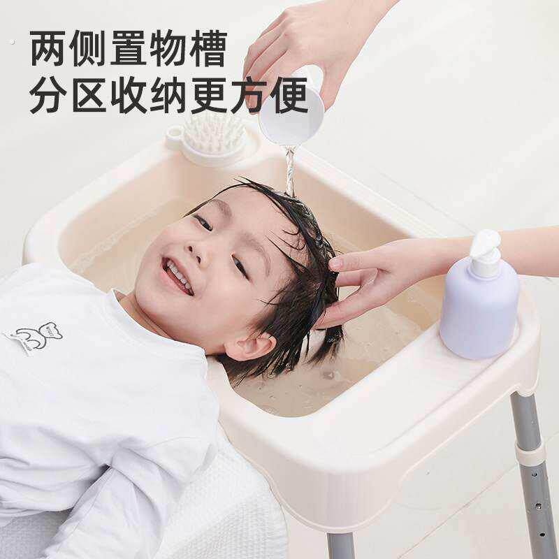新免弯腰盘可折叠成人孩子家用可升降高度洗头盆平躺孕妇洗脸盆浴