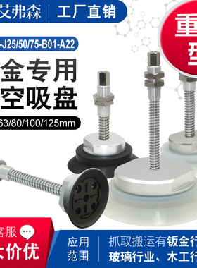 AFS重载型吸盘金具缓冲支架ZPT-H63/80/100/125J25/50/75-B01-A22