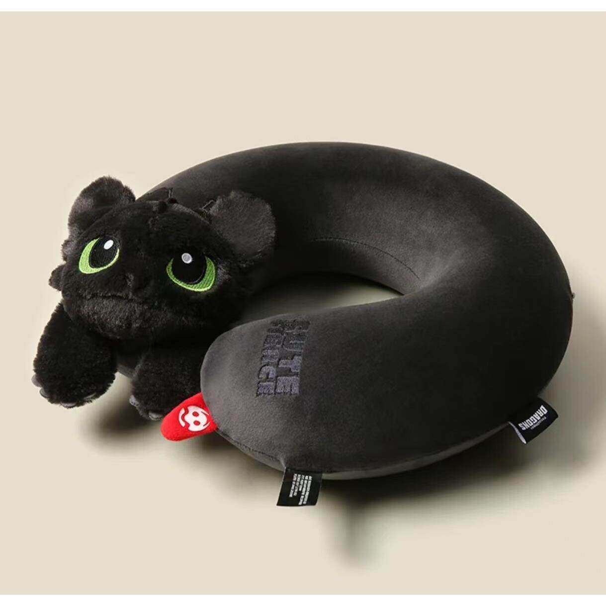 全新正品驯龙高手无牙仔立体造型u型枕护颈枕