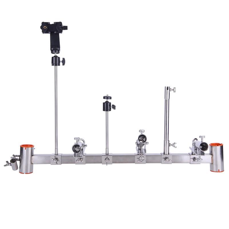 钓台多功能综合支架专用配件 加厚不锈钢炮台架座鱼护饵料架灯架图片