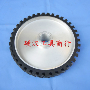 砂带机橡胶轮抛光机铝芯橡胶轮太阳轮主动轮砂带套轮铝心胶轮定做