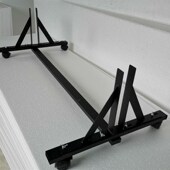 摄影泡沫板底座金属滑轮支架反光板米波萝板固定可调底座