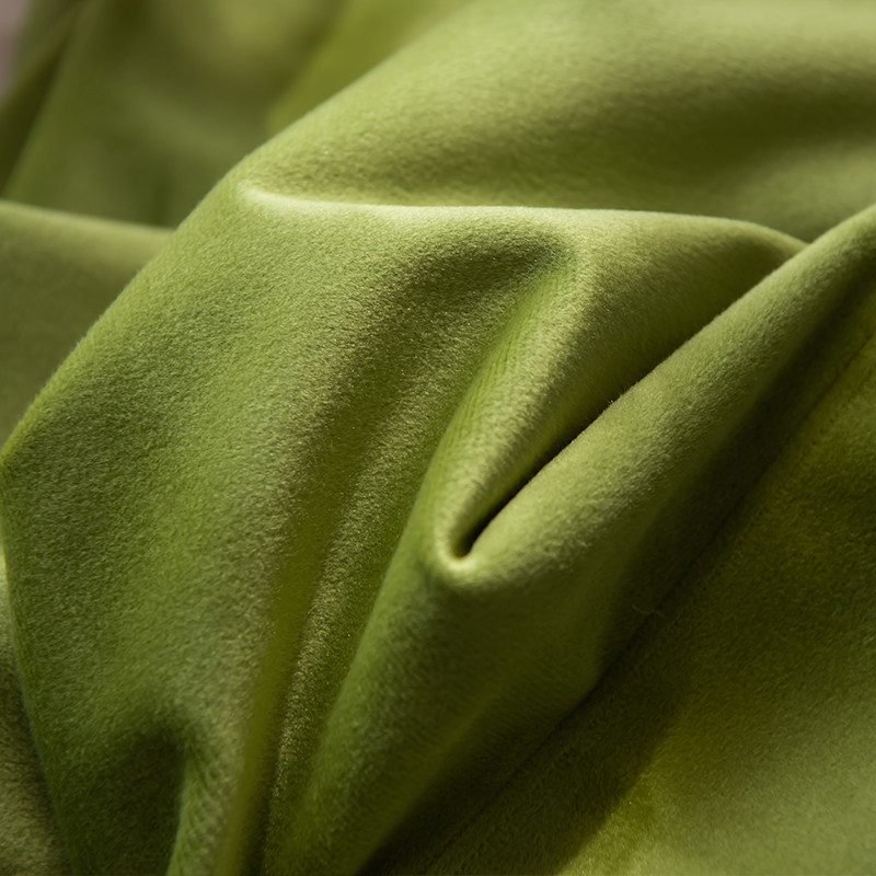 轻奢美式北欧窗帘小清新简约现代遮光客厅卧室纯白色丝绒布天鹅绒