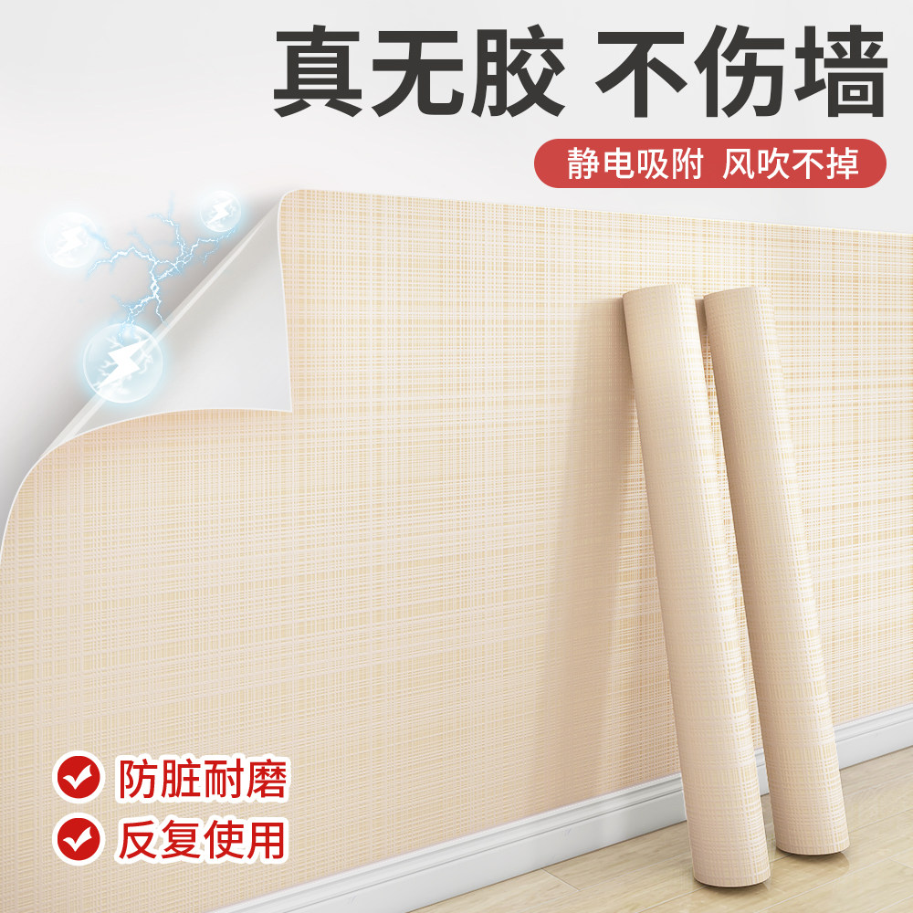 静电墙面保护膜墙面遮丑装饰无胶墙纸自粘防水防潮防脏护墙贴壁纸,家居饰品,软装墙贴,淘宝优惠券,粉丝福利购,淘宝优惠卷