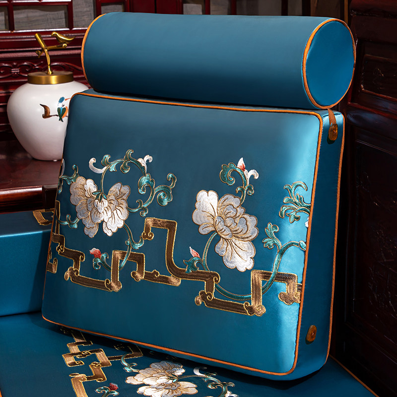 中式沙发抱枕靠垫绣花客厅腰枕床头靠枕大靠垫办公室大号靠枕腰枕,居家布艺,靠垫/抱枕,淘宝优惠券,粉丝福利购,淘宝优惠卷