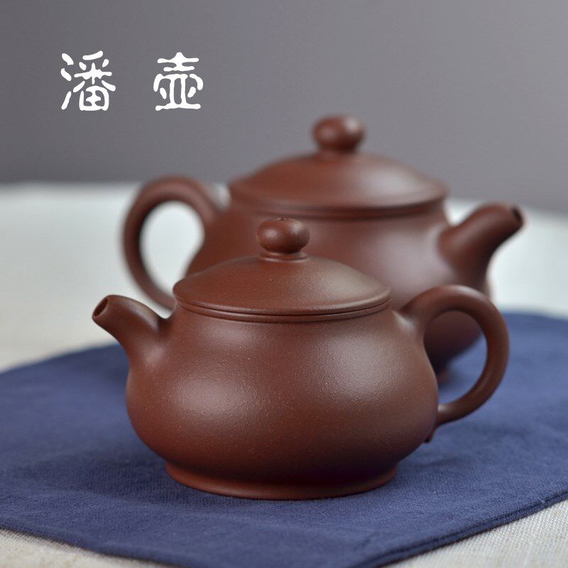 玩壶佬紫砂壶自制潘壶老紫泥实用器宜兴丁蜀原矿手工