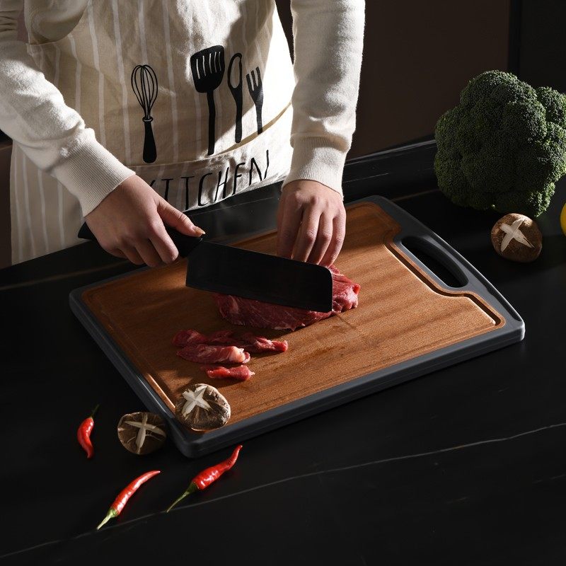 乌檀木菜板家用整木砧板抗菌防霉食品级不锈钢双面切菜案板和面板,厨房/烹饪用具,砧板/菜板,淘宝优惠券,粉丝福利购,淘宝优惠卷