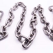 栓狗牵引绳宠物铁链 大中小型犬 双保险扣 加长304不锈钢狗链条
