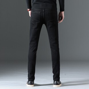 冬季款加绒加厚高弹力牛仔裤男修身小脚弹性保暖长裤子大码潮男装