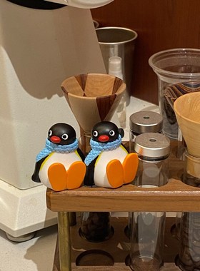 卡通pingu企鹅公仔摆件小玩偶娃娃桌面摆件装饰动物可爱创意礼物