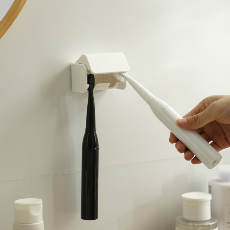 牙刷架免打孔电动牙刷置物架沥水卫生间牙膏具墙上壁挂式收纳盒座,家庭/个人清洁工具,牙刷架/牙具座,淘宝优惠券,粉丝福利购,淘宝优惠卷