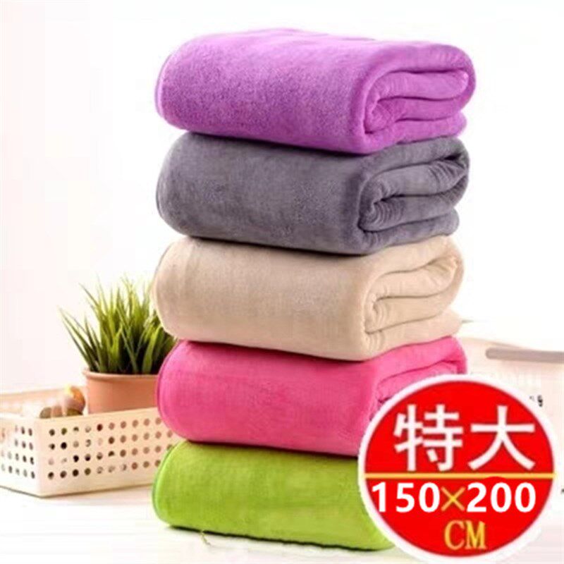 加大加厚150*200美容院按摩铺床巾沙发巾柔软吸水定制logo