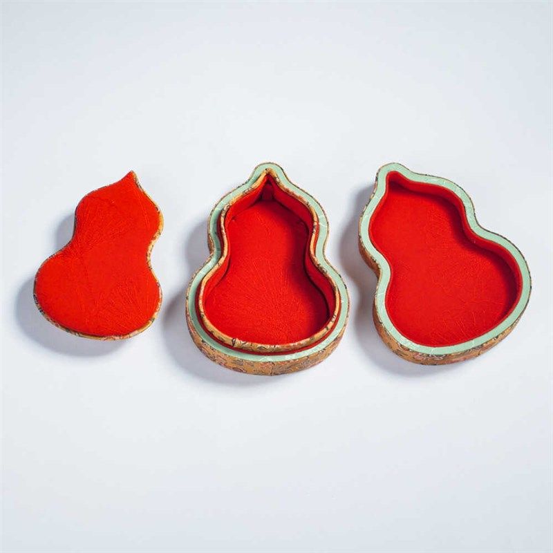 新中式宫廷葫芦首饰盒宋锦提花珠宝收纳盒文玩手链项链饰品包装盒,家居饰品,饰品盒,淘宝优惠券,粉丝福利购,淘宝优惠卷