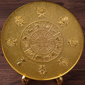 藏式 饰品大号 彩绘十相自在八吉祥九宫八卦图摆件密宗装