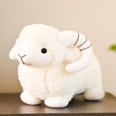 可爱白色小羊公仔毛绒玩偶羊床上超软绵羊玩偶女生儿童生日礼物