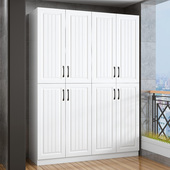 欧式 柜杂物柜子可定制 衣柜阳台收纳储物柜防晒飘窗柜靠墙大容量鞋