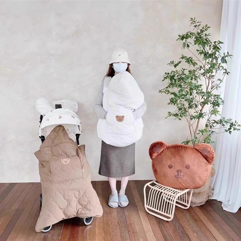 婴儿披风斗篷秋冬季外出宝宝推车防风被防寒保暖腰凳挡风外套幼儿