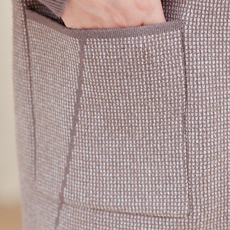 中年妈妈装外套2025春装新款中老年大码女装春秋针织开衫夹克上衣