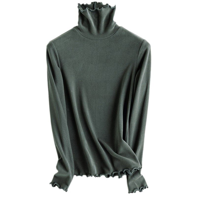 羊毛长袖半高领白色打底衫女春秋款洋气内搭堆堆领针织衫秋冬新款,女装/女士精品,毛针织衫,淘宝优惠券,粉丝福利购,淘宝优惠卷