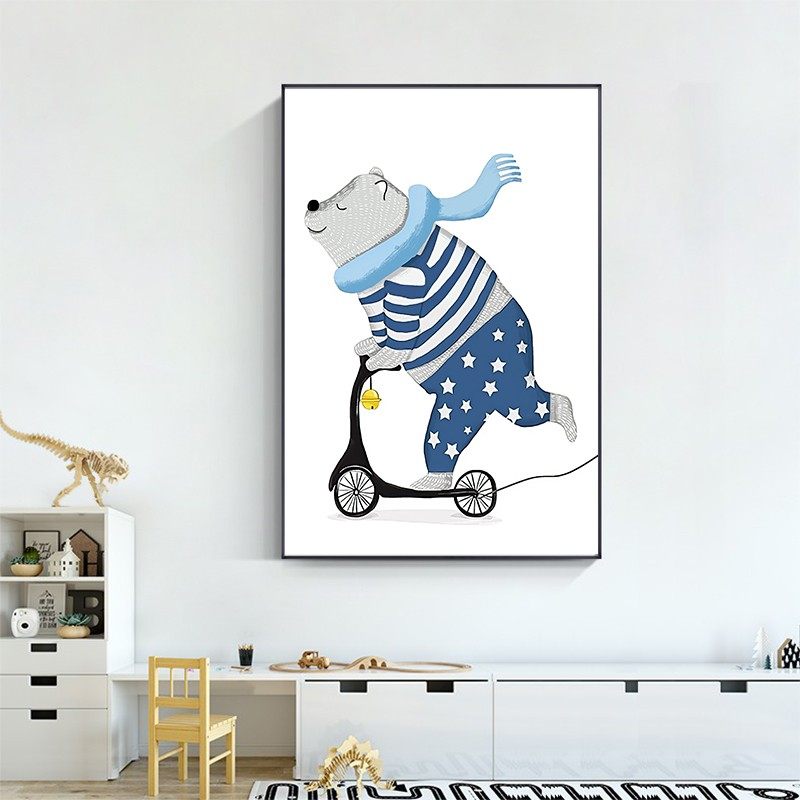 儿童房装饰画男孩女孩房间卧室床头卡通挂画幼儿园北欧风客厅壁画,家居饰品,现代装饰画,淘宝优惠券,粉丝福利购,淘宝优惠卷