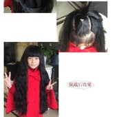 真人发假发长直发长卷发隐形无痕U型中分半头套逼真假发套大波浪