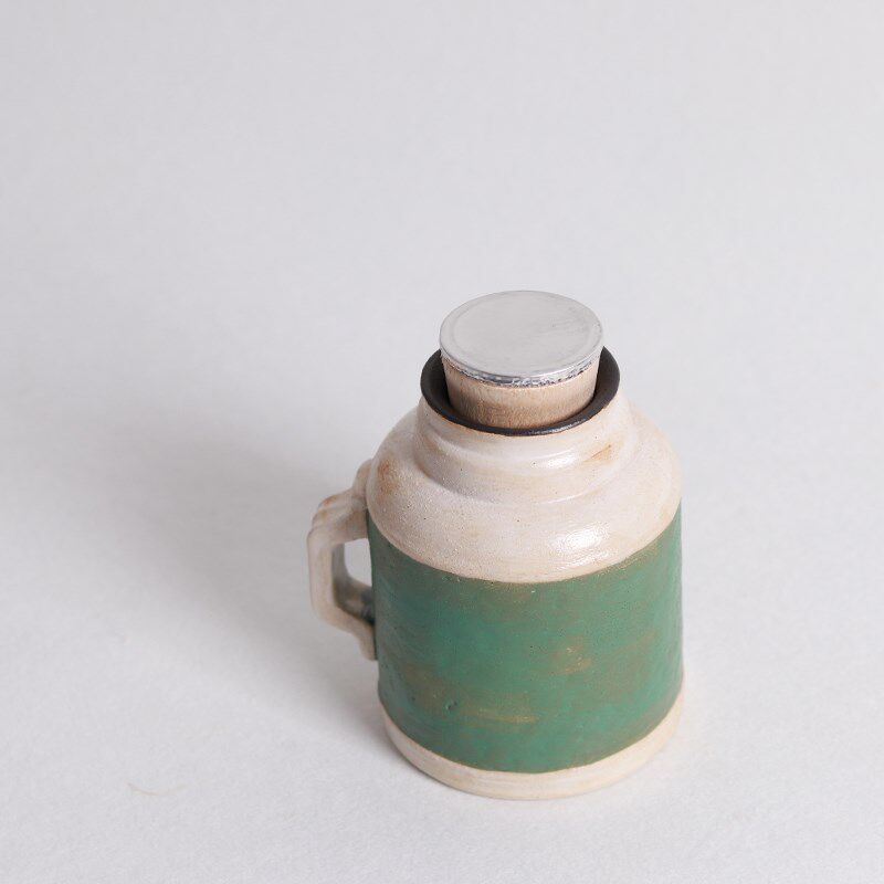 复古拙味茶叶罐老旧物小暖壶储存罐陶瓷泡茶醒茶罐焖茶壶茶仓怀旧