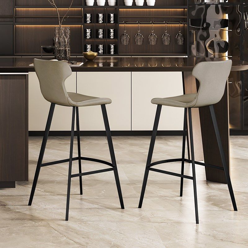 欧式吧台椅高脚凳子酒吧椅子简约家用轻奢设计师款中岛台椅凳7150,住宅家具,家用高脚椅,淘宝优惠券,粉丝福利购,淘宝优惠卷