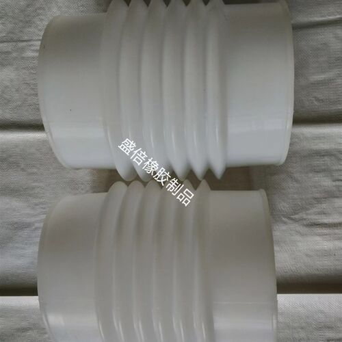 内径200白色橡胶波纹伸缩管PVC管道软连接下水管工程桥梁排水软管