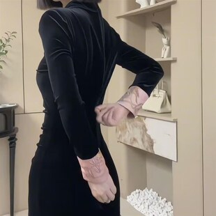 新中式国风套装女2024年冬季新款显瘦盘扣马甲+改良旗袍裙两件套