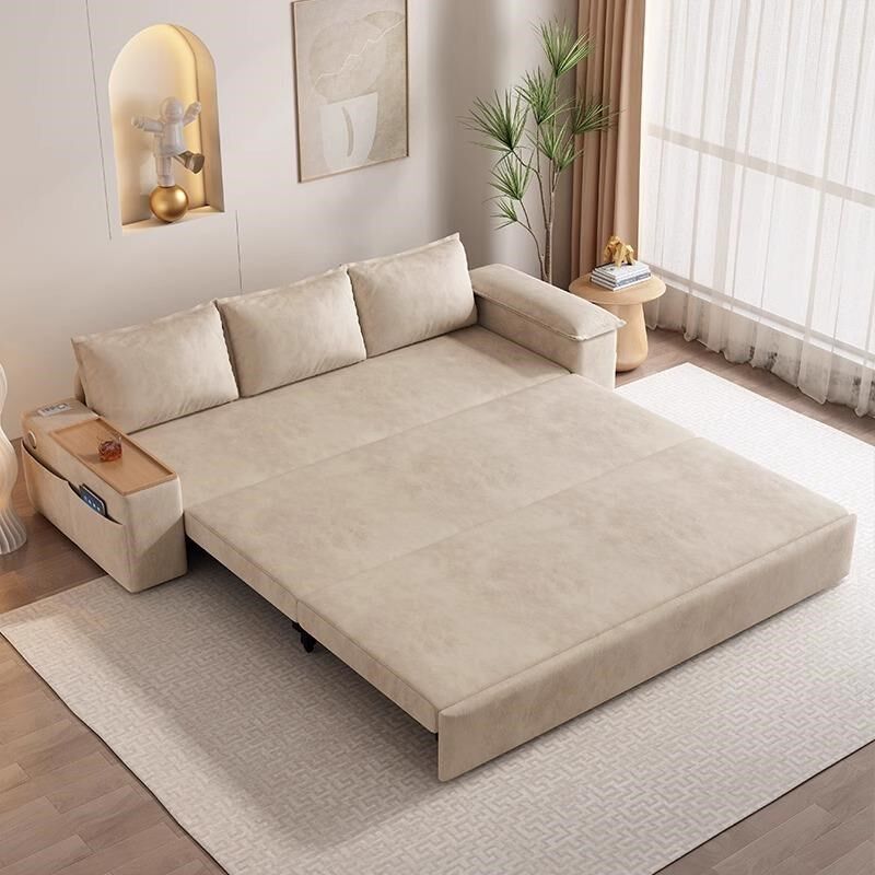 高端折叠两用沙发床一体多功能储物家用小户型客厅抽拉式布艺梳化