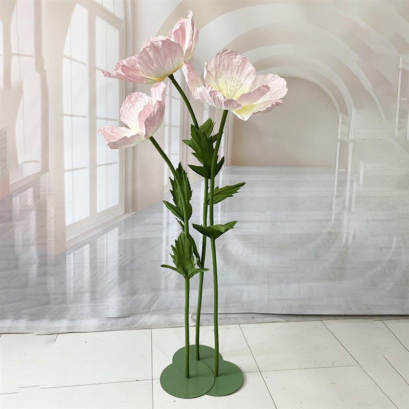 桃花纸艺花手工波浪花瓣婚礼路引花婚庆商场网红打卡点装饰道具,家居饰品,仿真花/假花,淘宝优惠券,粉丝福利购,淘宝优惠卷