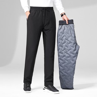 秋冬款 高端男装 休闲裤 鹅绒裤 直筒羽绒裤 防风防寒 时尚 子 男长裤