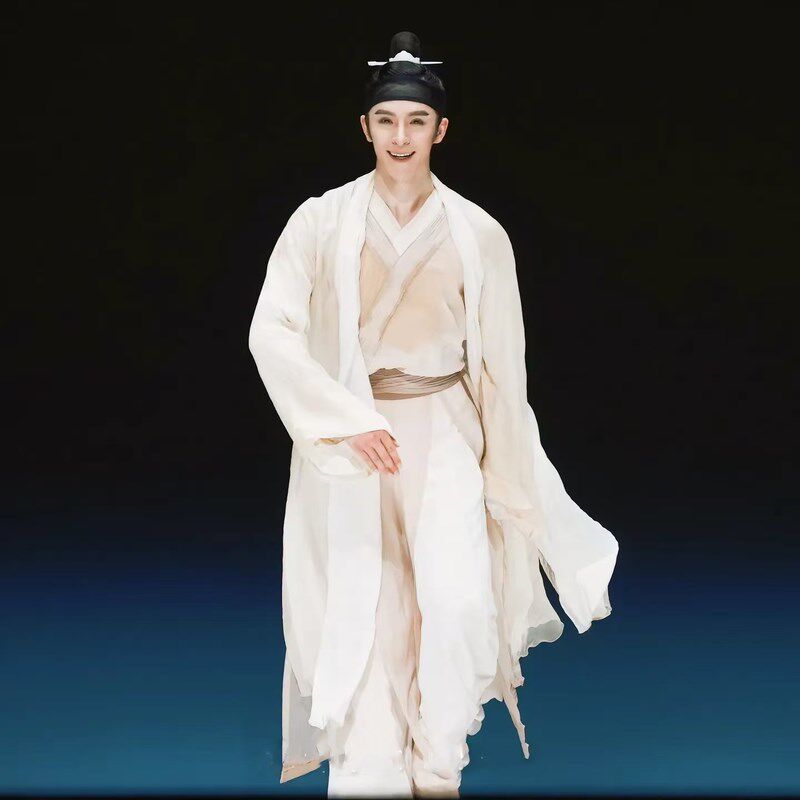 古典舞蹈服剧目服身韵古代书生秀才公子服艺考侠客飘逸演出服装男