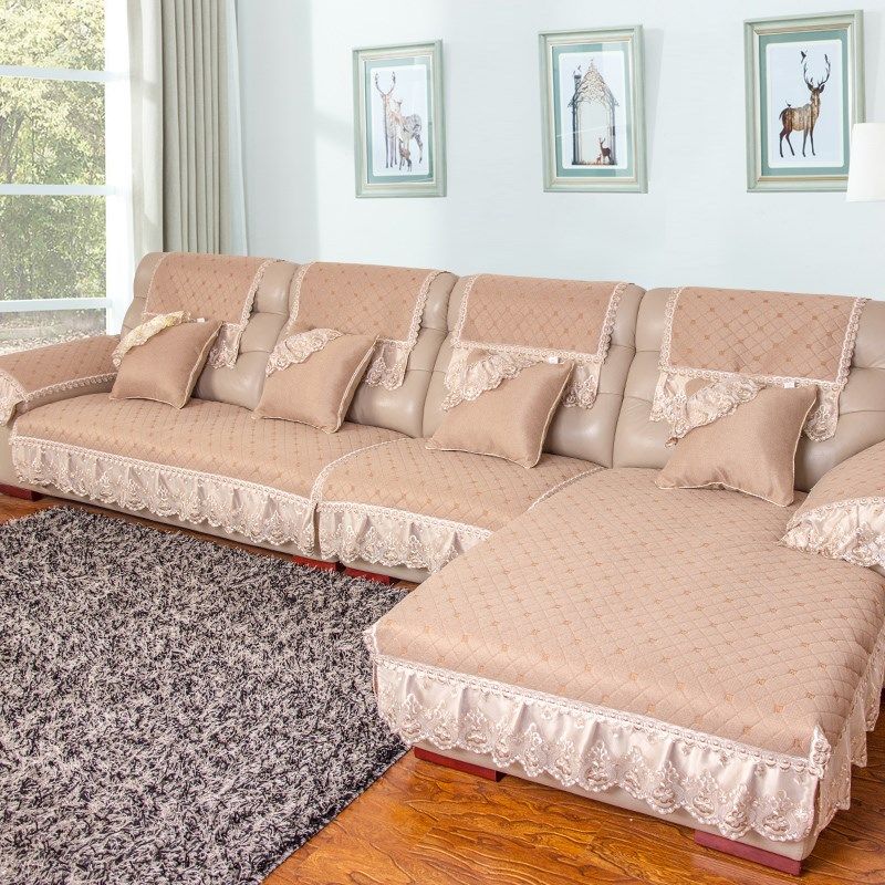 欧式皮沙发垫四季防滑布艺通用客厅贵妃组合轻奢沙发套罩巾定做,居家布艺,沙发垫,淘宝优惠券,粉丝福利购,淘宝优惠卷